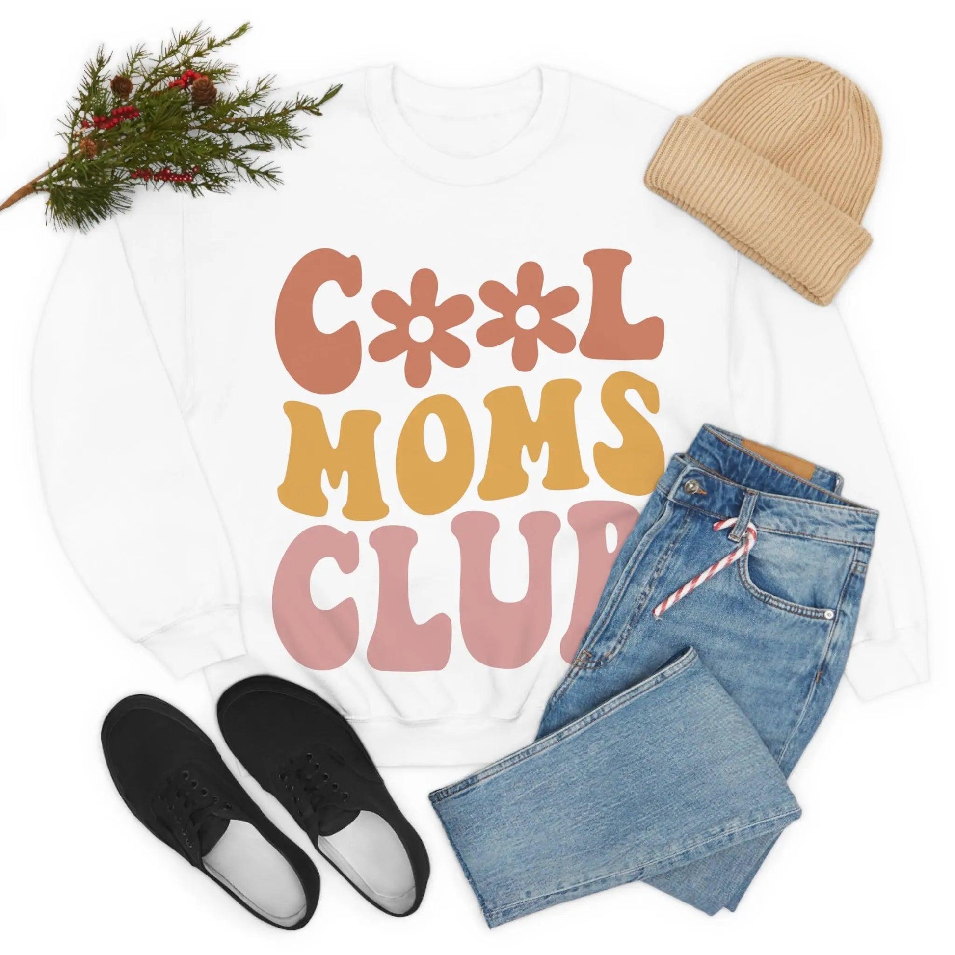 Cool Moms Club - Crewneck Sweatshirt Printify