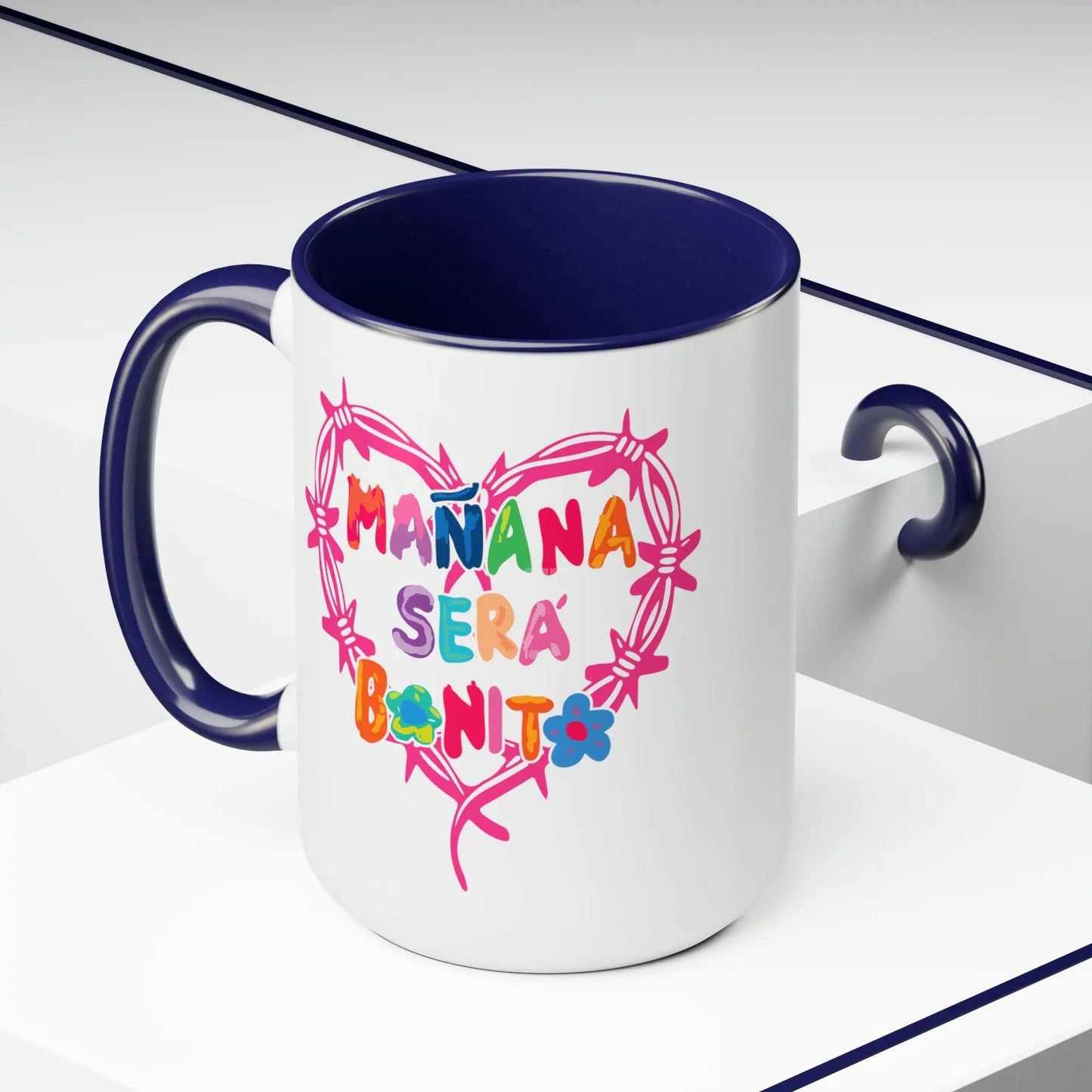 Manana Sera Bonito - Two-Tone Coffee Mugs, 15oz generic
